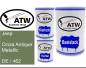 Preview: Jeep, Cinza Antique Metallic, DE / 462: 500ml Lackdose + 500ml Klarlack + 250ml Härter - Set, von ATW Autoteile West.